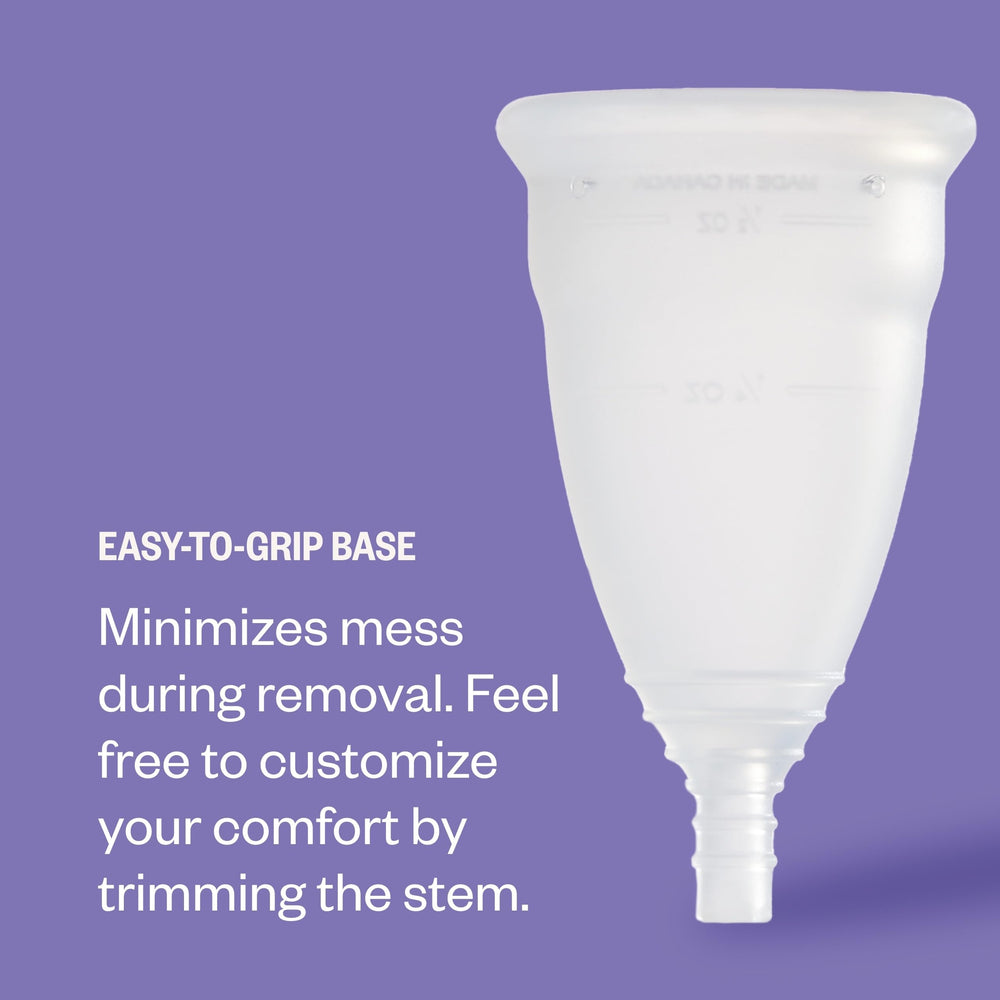 DIVA Cup Model 0 visible flow lines help track cycle.