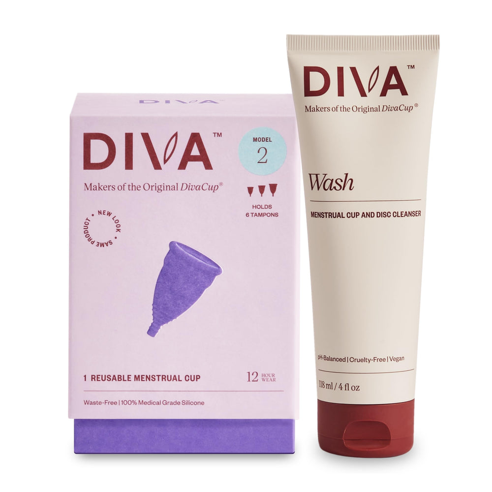Diva Cup Model 2 for wide canals offers comfortable wear.