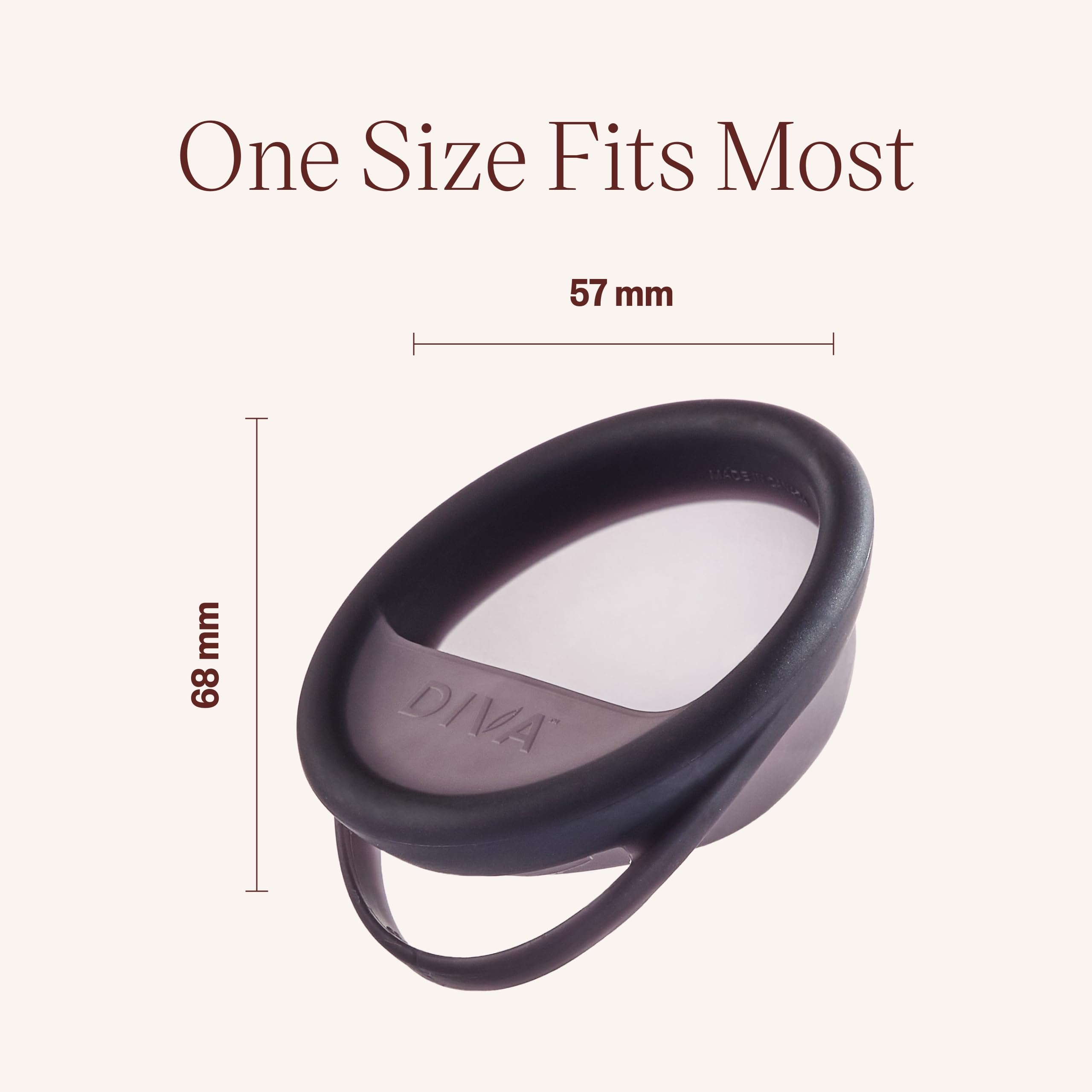 Diva Disc capacity equals 7 tampons, suitable for longer events