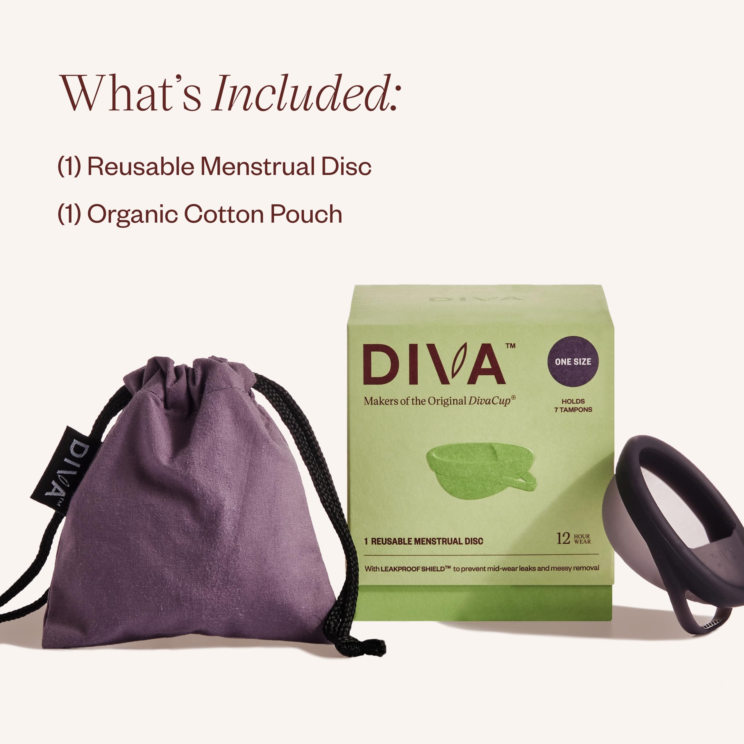 Diva Disc comfort with oval shape and flexible rim