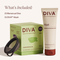 DivaDisc oval-shape demonstrates ergonomic fit and easy insertion.