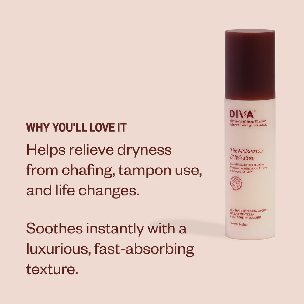 Soft, creamy application on intimate skin suggesting soothing relief