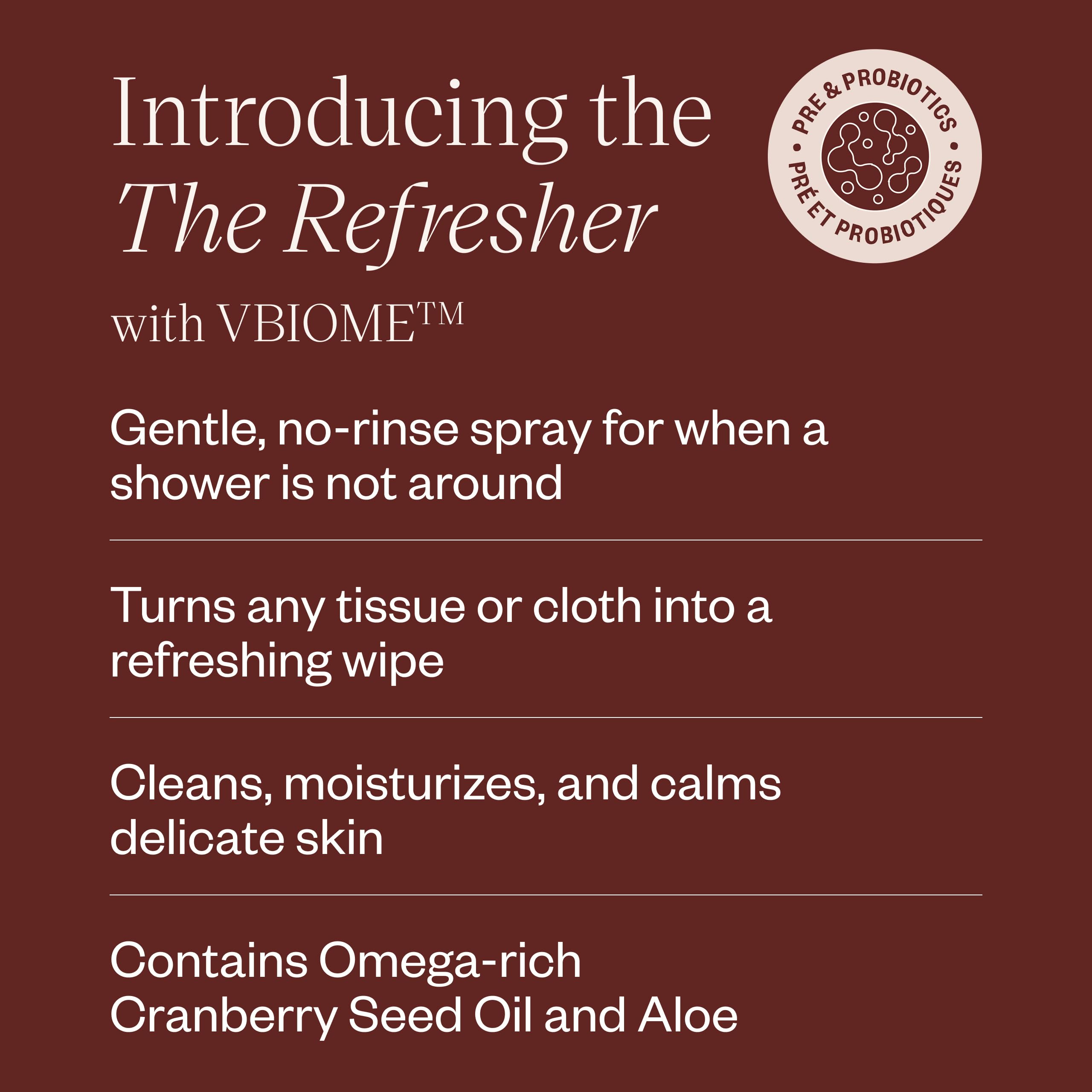 DIVA Refresher fragrance-free label highlighting the safe formula