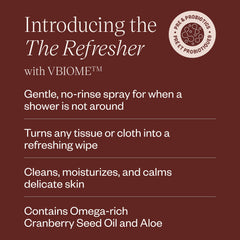DIVA Refresher fragrance-free label highlighting the safe formula