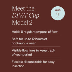 DivaCup supports up to 12 hours of wear