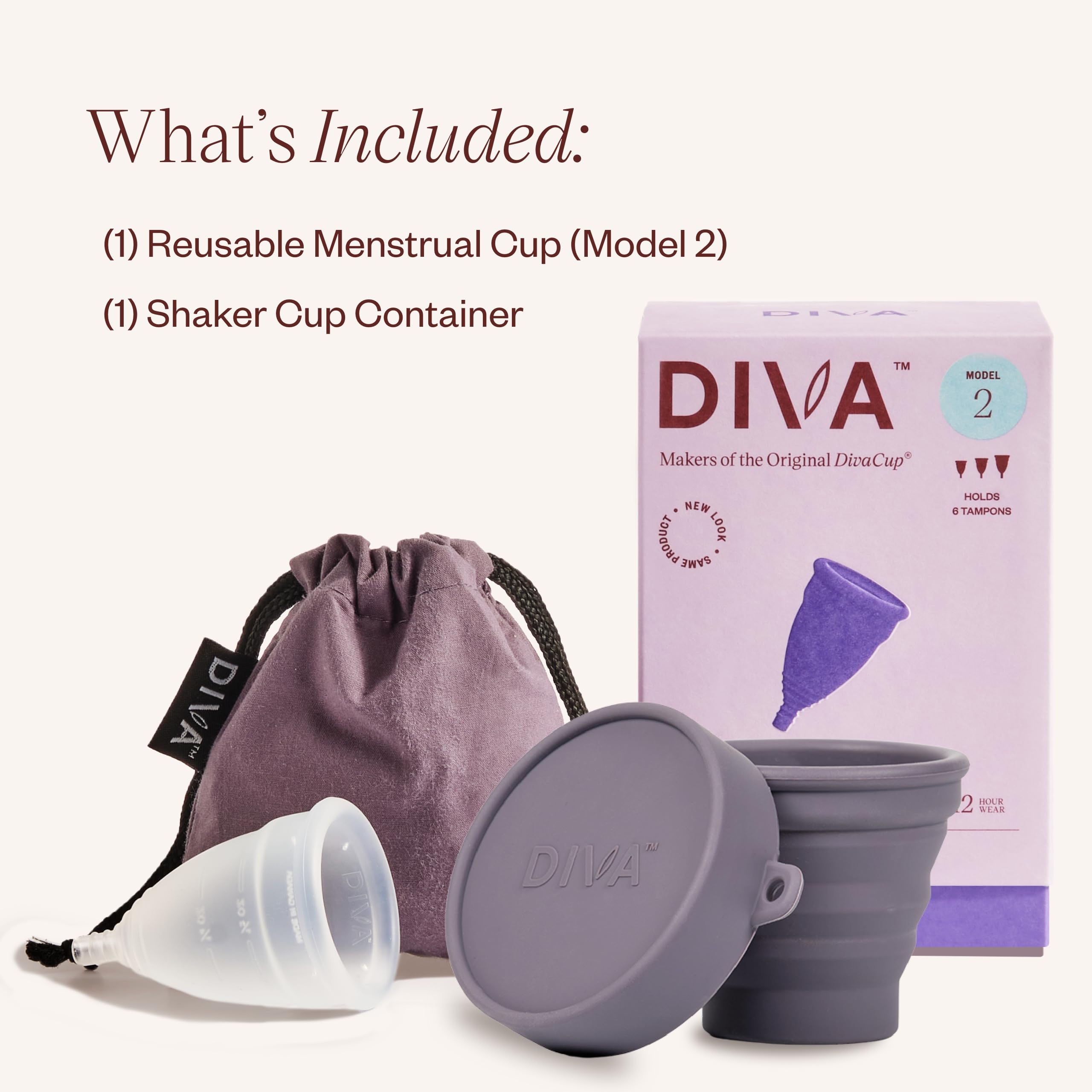 DivaCup medical-grade silicone offers a safe, durable reusable option
