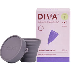 DivaCup Model 1 shows five-tampon capacity for medium to heavy flow