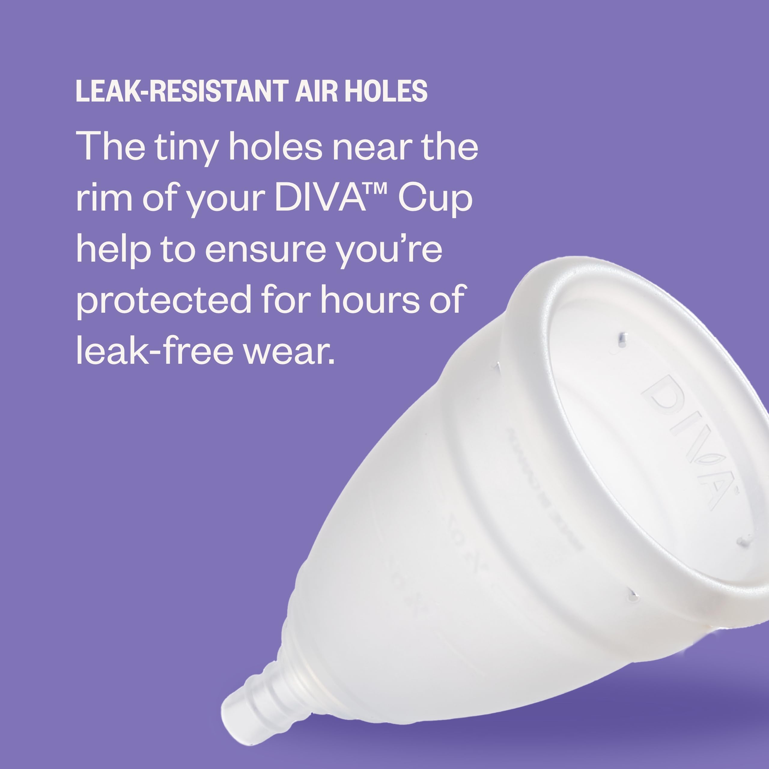 DivaCup plastic-free and dye-free design