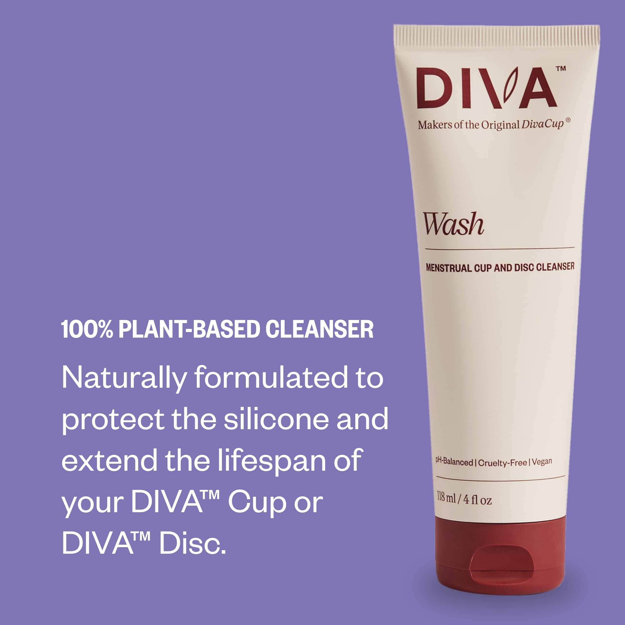Diva Cup made from soft medical-grade silicone for comfort