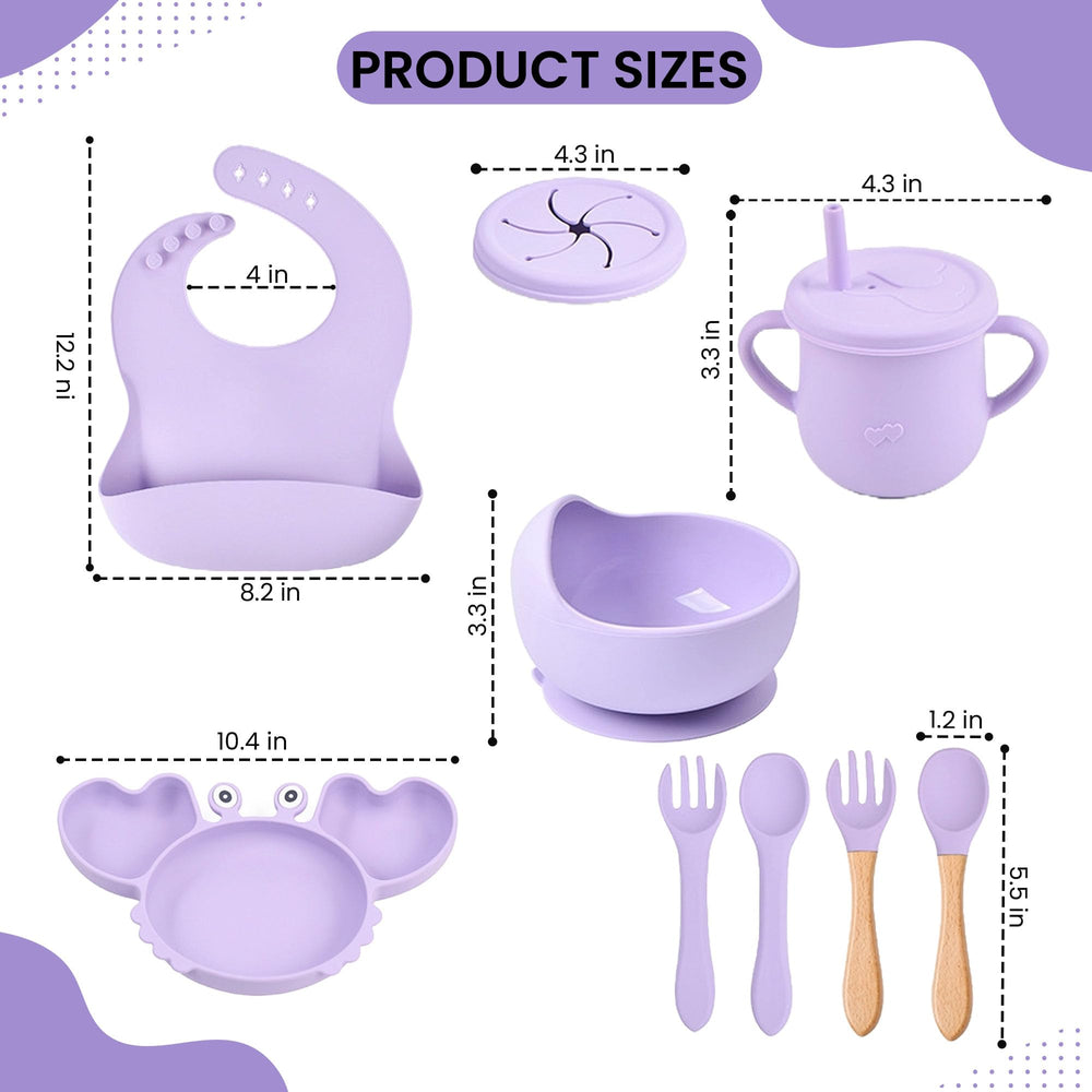 Dive and Drive crab-shaped suction bowl for self-feeding practice