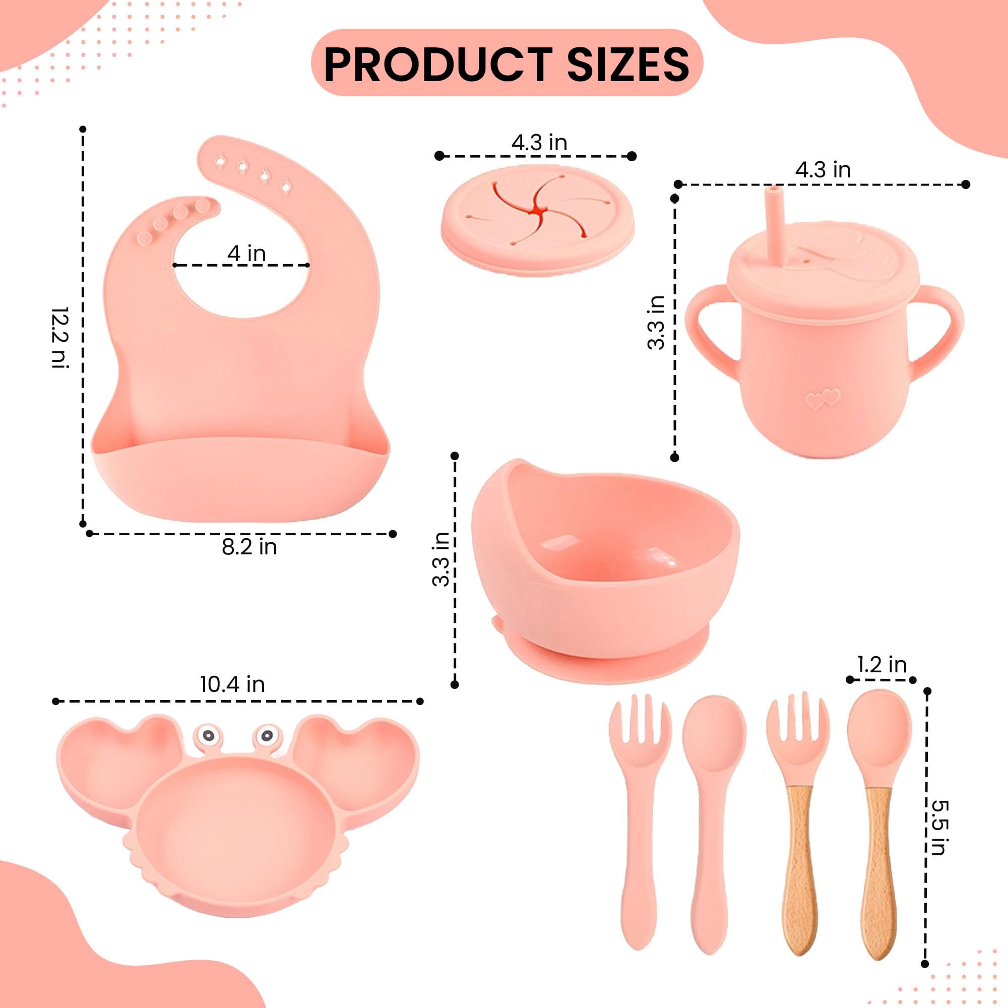 Dive and Drive crab suction bowl with secure base promotes self-feeding.