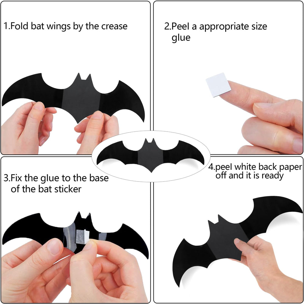 DIYASY Halloween bats 4in small B style for creative wall setups