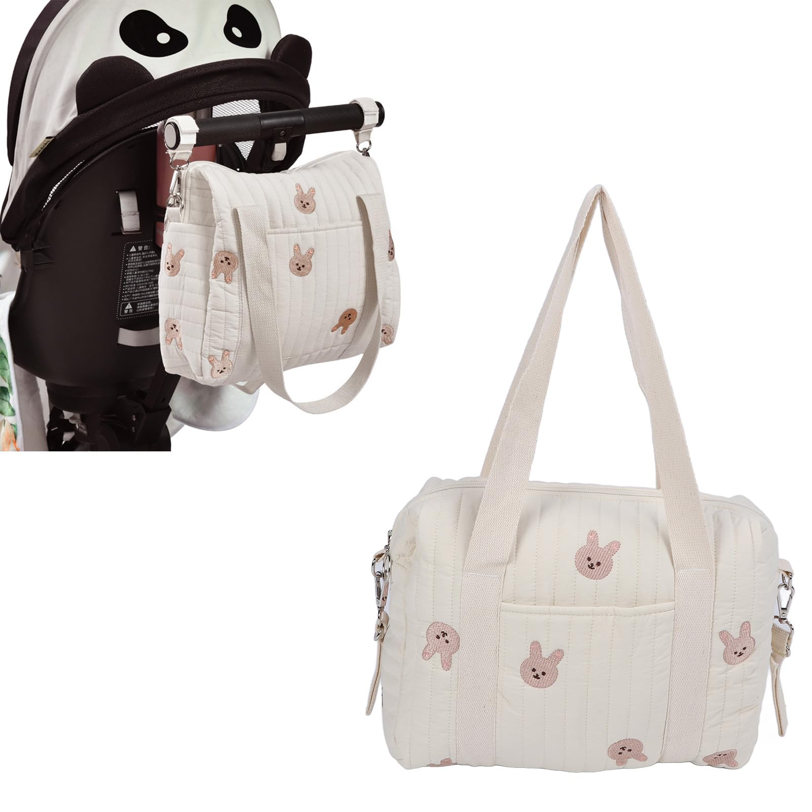Diydeg rabbit bag embroidered details add playful style and durability.