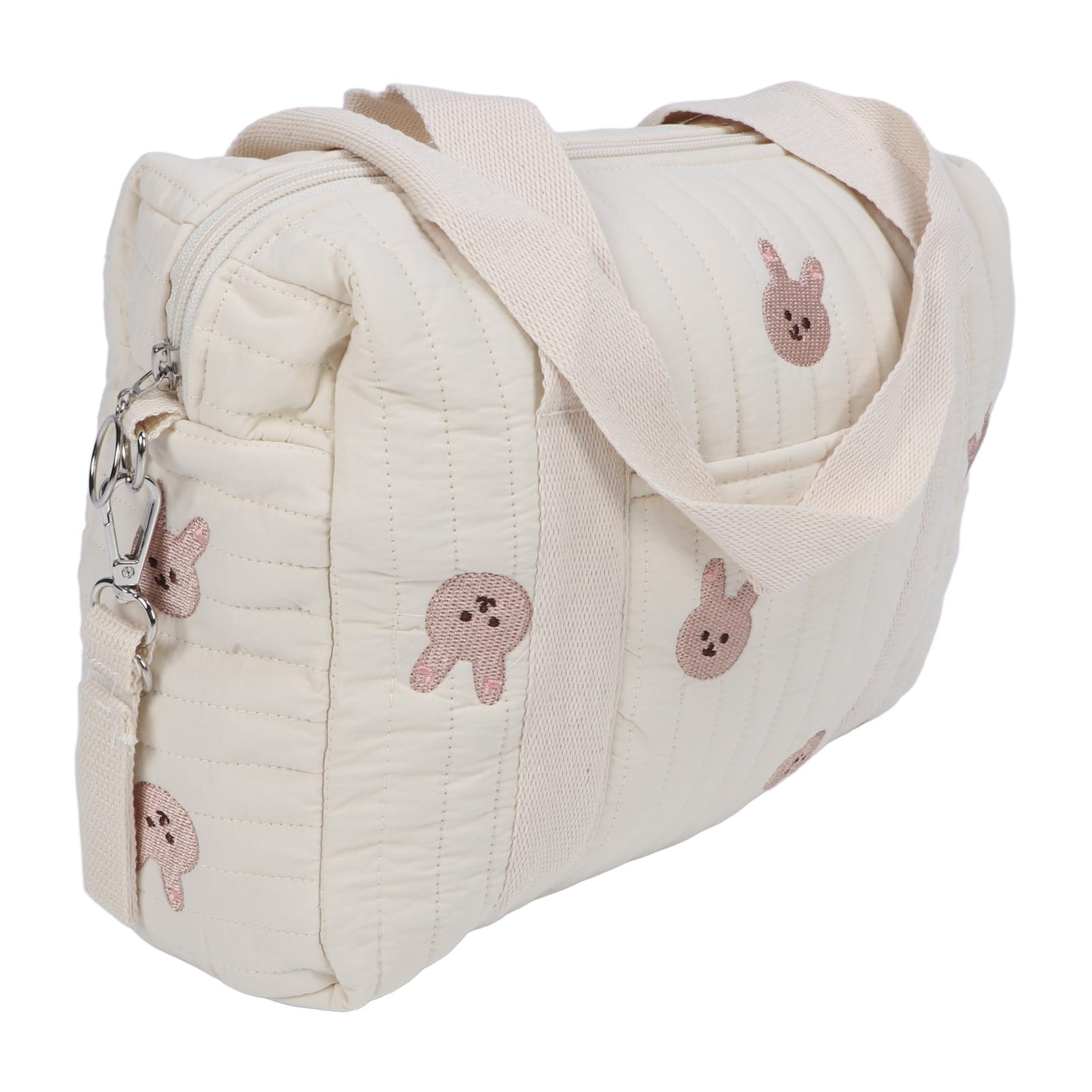 Diydeg small diaper bag compact storage demonstrates space-saving design for travel.