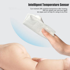 Diydeg Wipe Warmer intelligent temperature sensor maintains steady warmth.