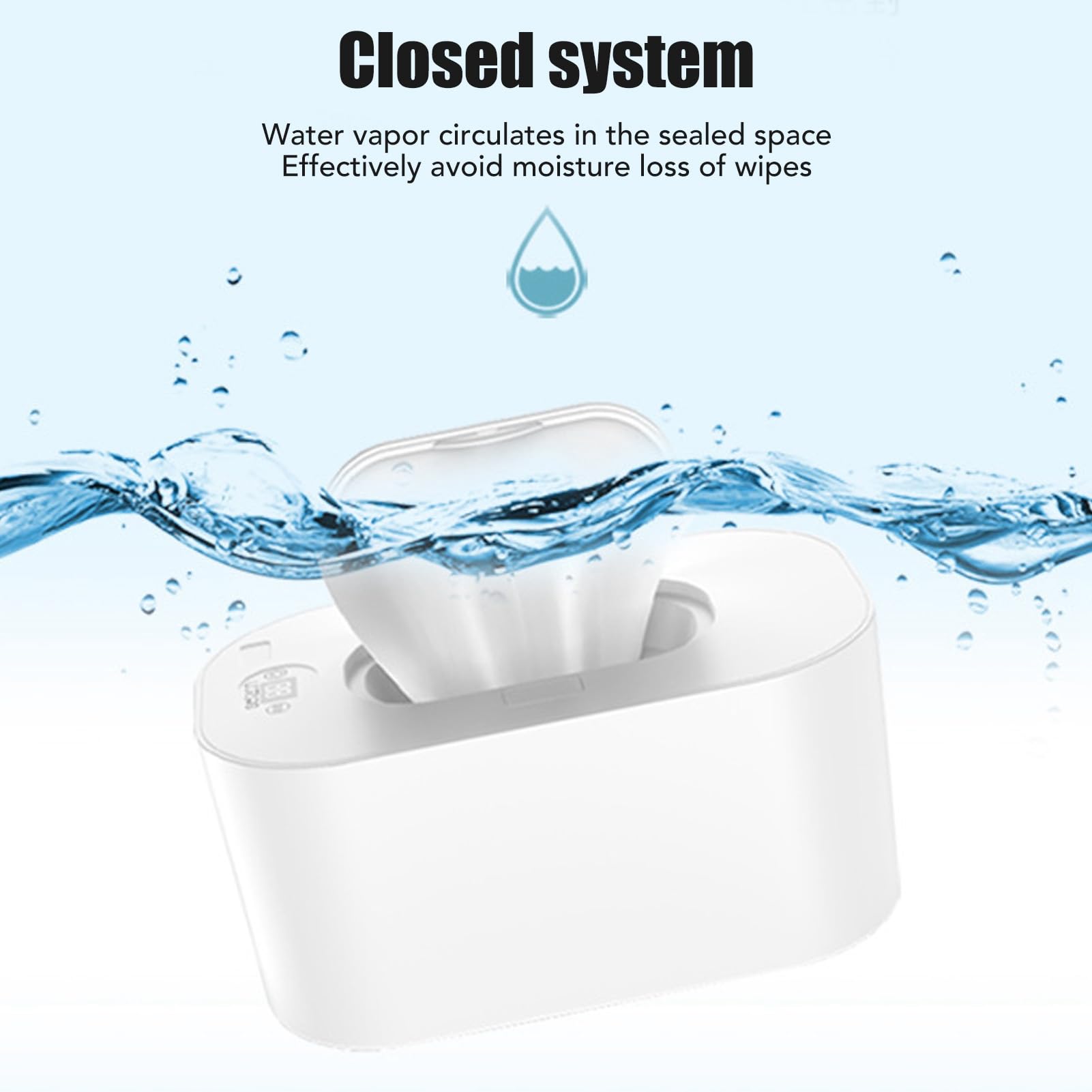 Diydeg Wipe Warmer top heating plate warms the upper layer effectively.