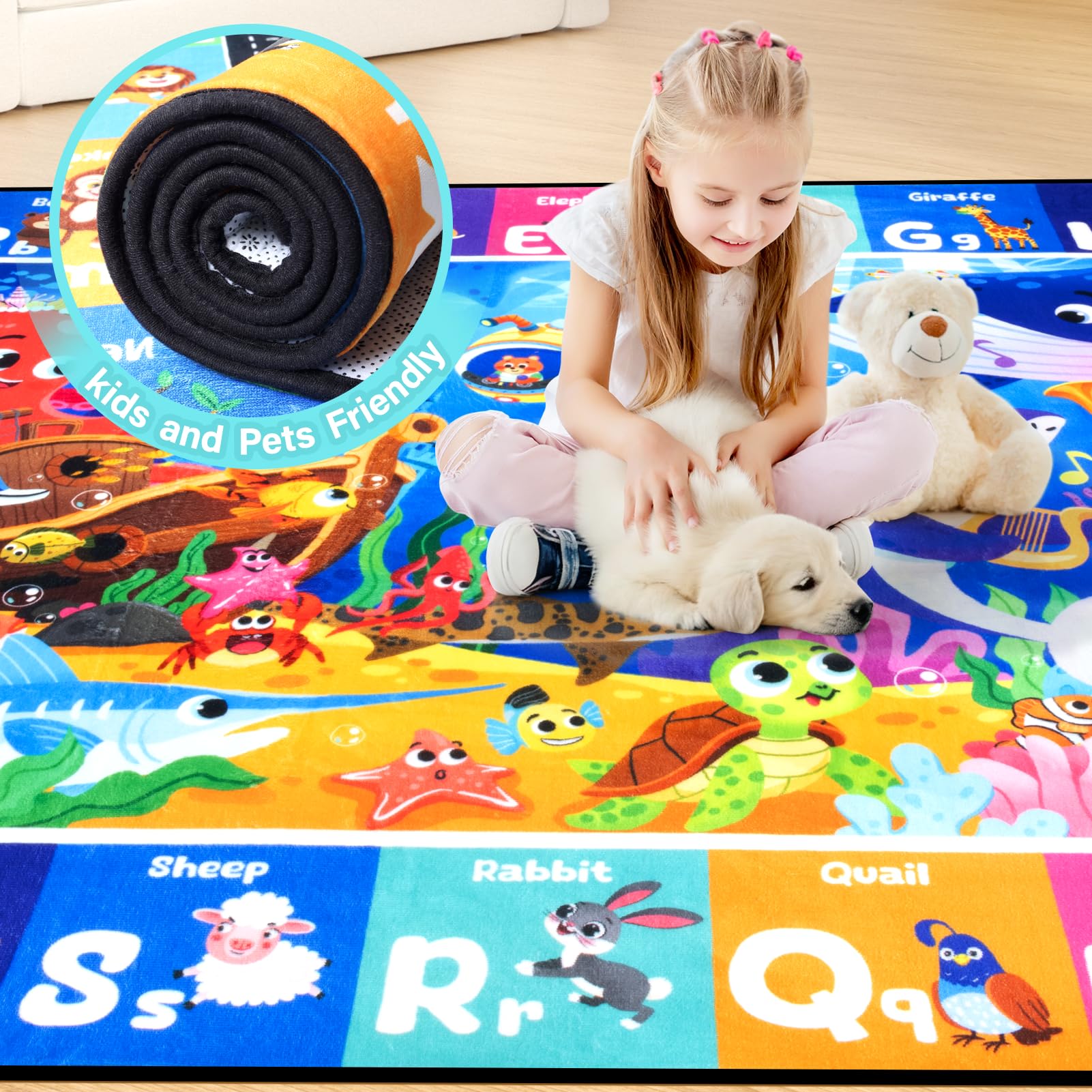 Diysani Washable Play Mat cleans easily after busy sessions.