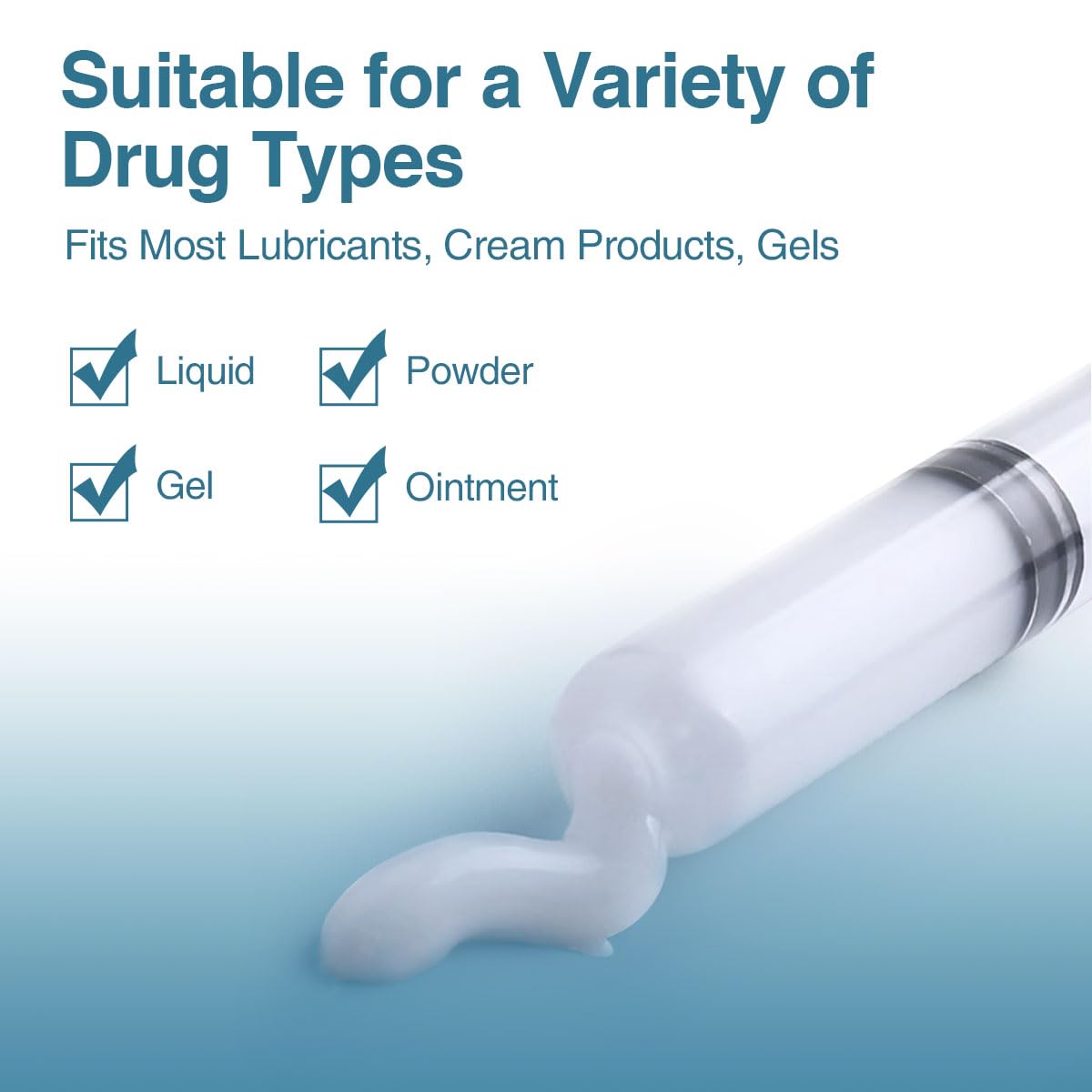Dizzily easy-to-use applicator enables simple insertion and quick preparation.