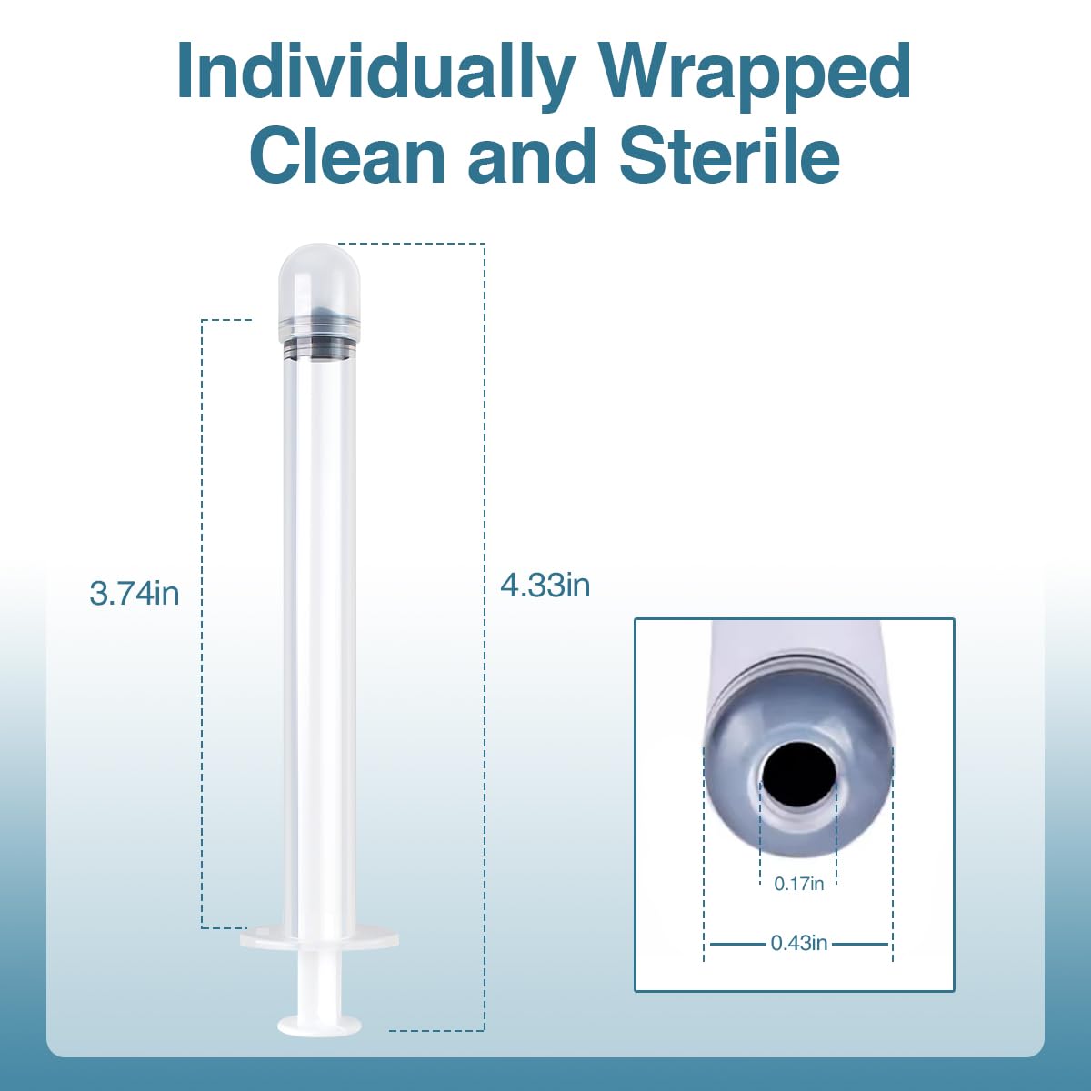 Dizzily applicators compatible with Preseed and Estrace tubes for everyday lubrication.