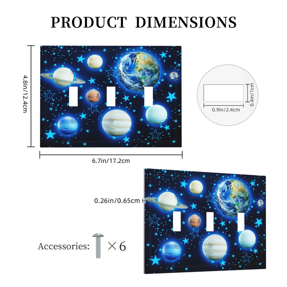 Durable polycarbonate construction of DJTRRF Blue Stars Planet plate.