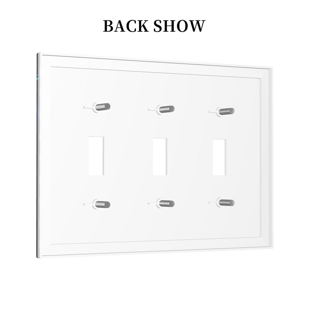 DJTRRF switch cover with UV gloss finish resists scratches.