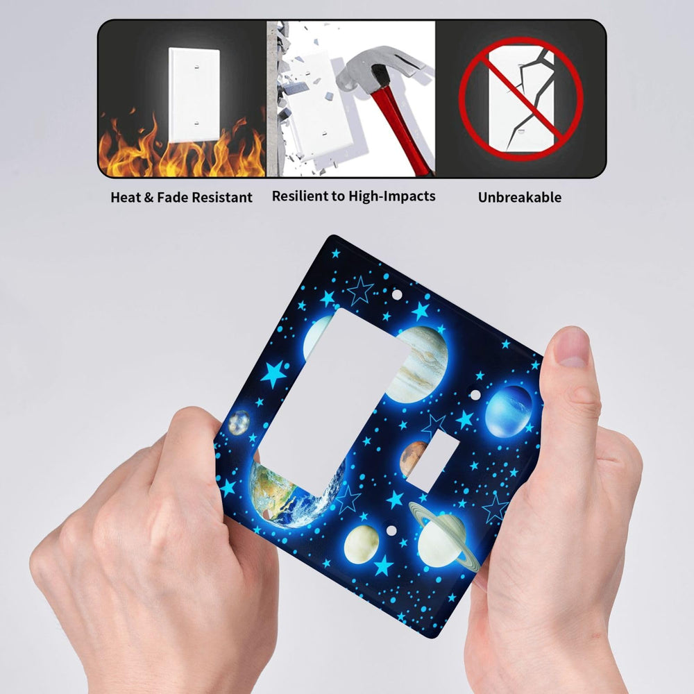 DJTRRF UV gloss finish resists scratches on wall plates
