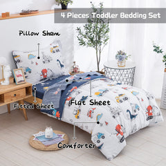 DJY dinosaur cars fitted sheet snug elastic for secure nights