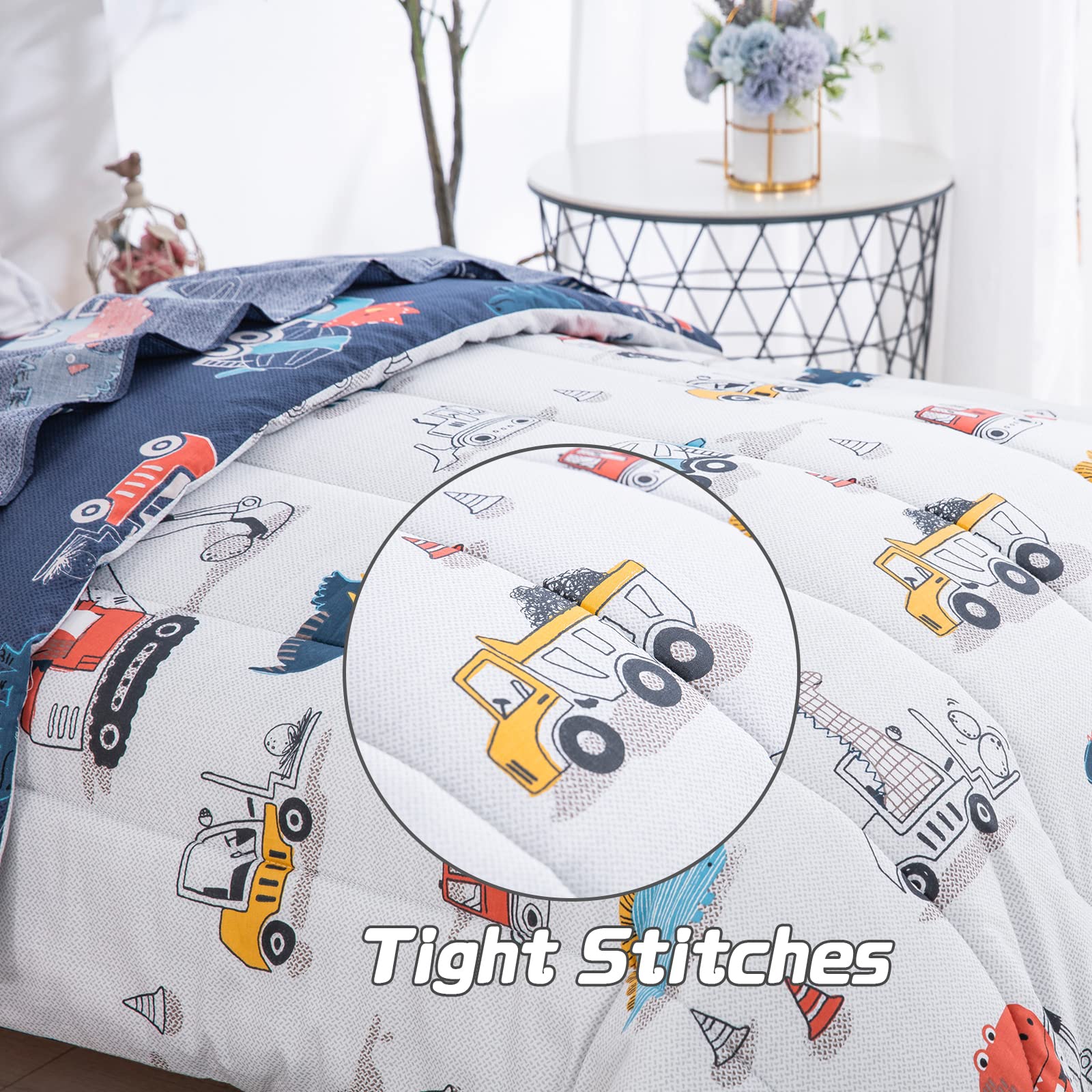 DJY dinosaur cars pattern closeup vibrant kid-friendly motifs