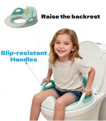 Dlafukids potty seat splash guard helps keep the toilet clean after use.
