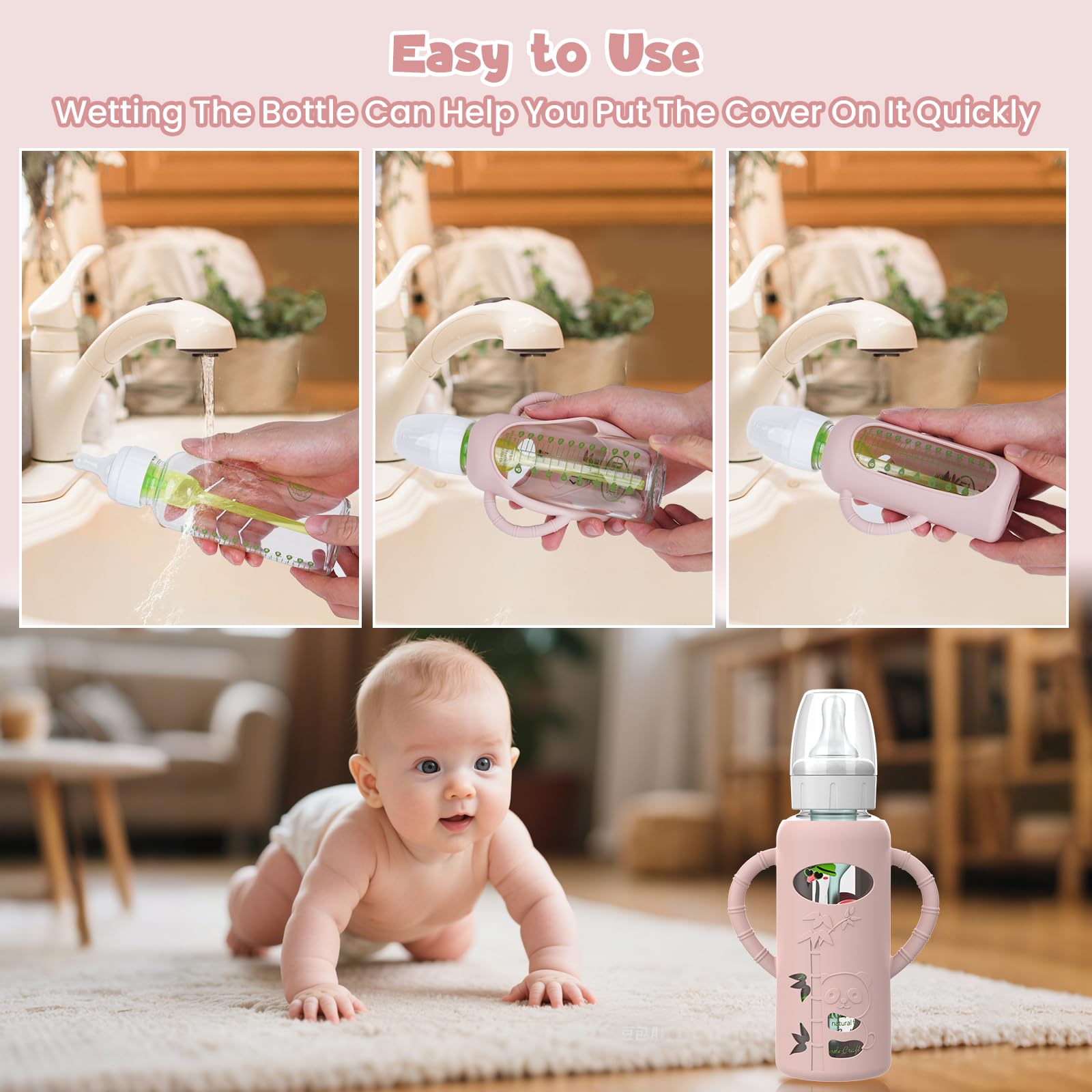dlozrak compatible with Dr Brown 8 oz bottles for easy use