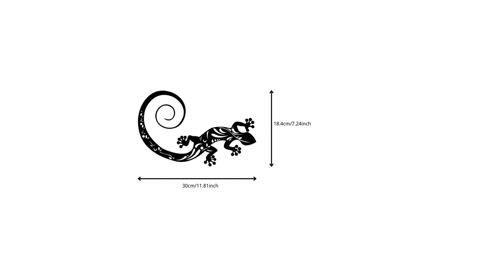 DMDMBSR iron gecko wall decor durable accent for living rooms or porches.