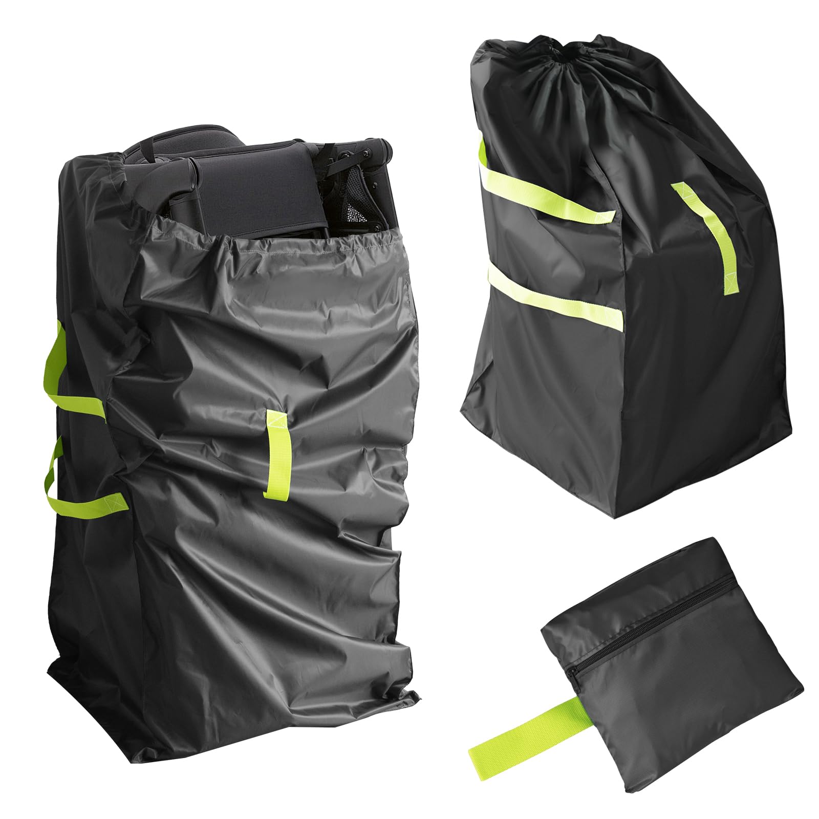 DMS PROTECTOR gate-check stroller bag front view showing full travel fit