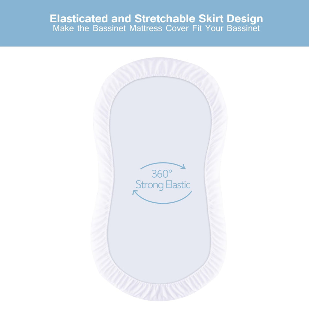 DMS PROTECTOR secure elastic band hugs the bassinet corners to prevent shifting.