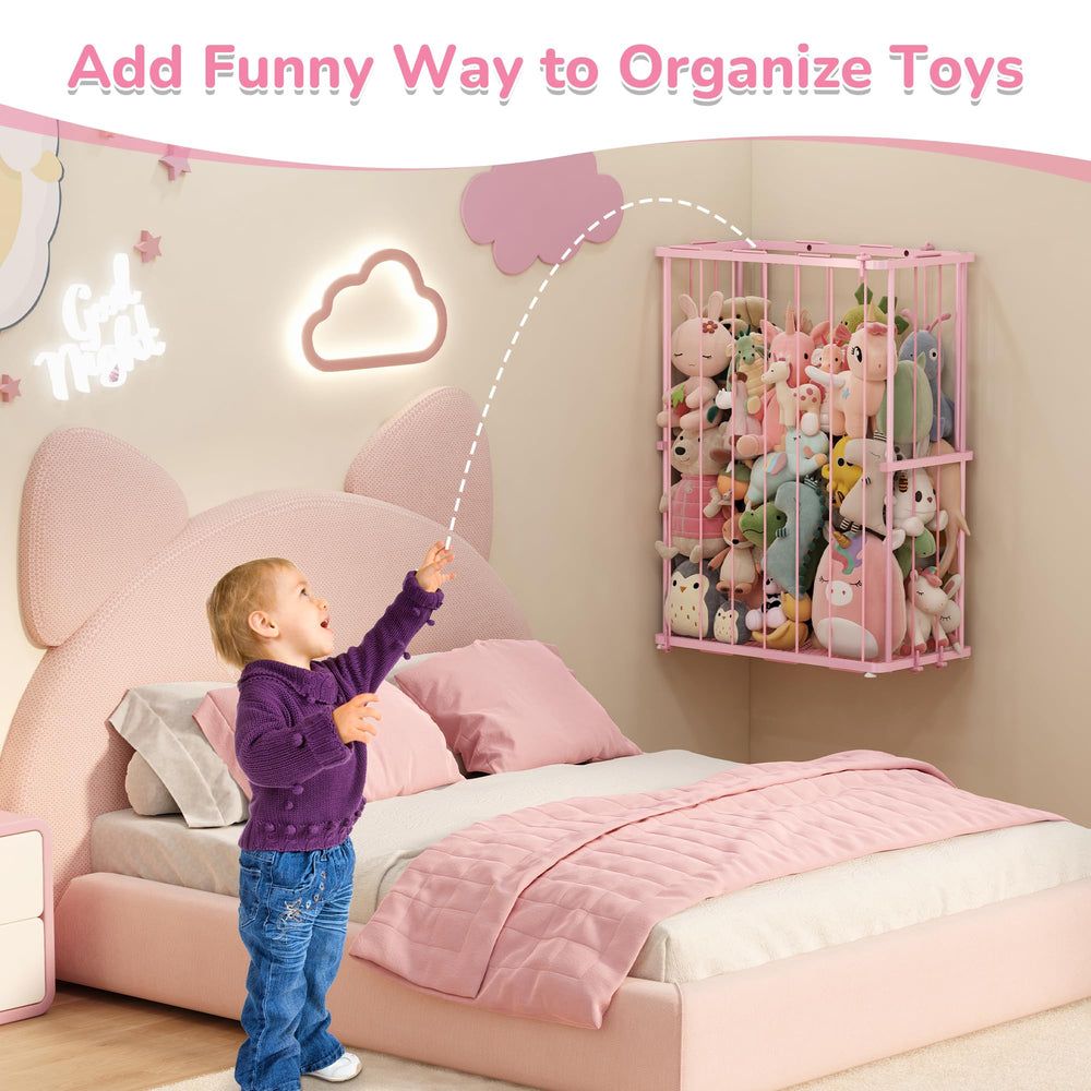 Dmticoasis outdoor-friendly design doubles as outdoor toy storage for beach gear.