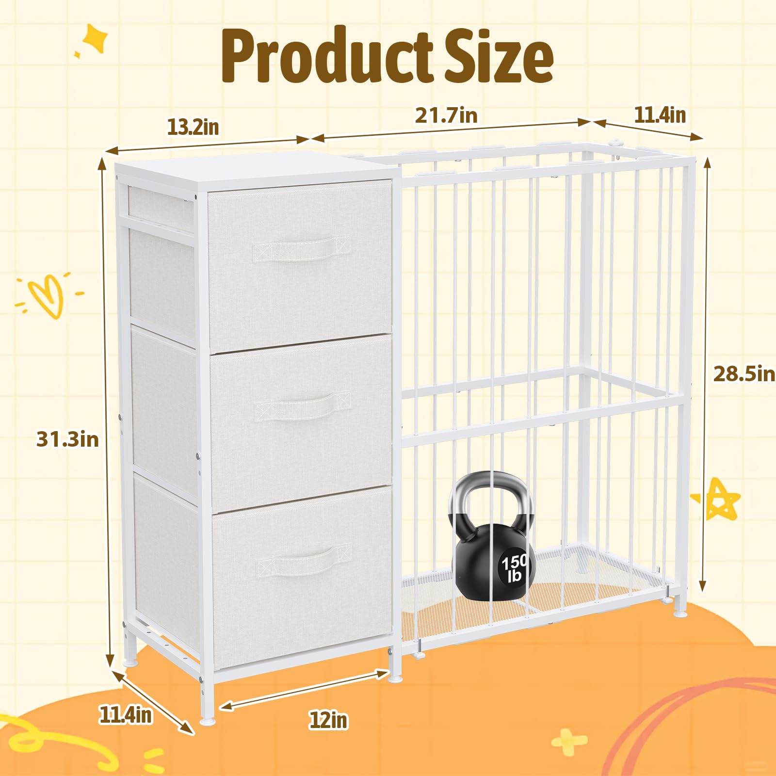 Dmticoasis gift-ready storage solution for birthdays or baby showers