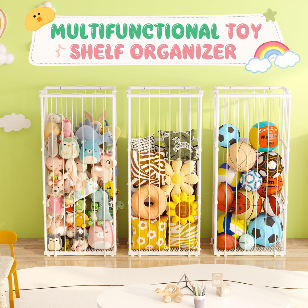 Dmticoasis iron-mesh base provides strong support for heavy plush loads.
