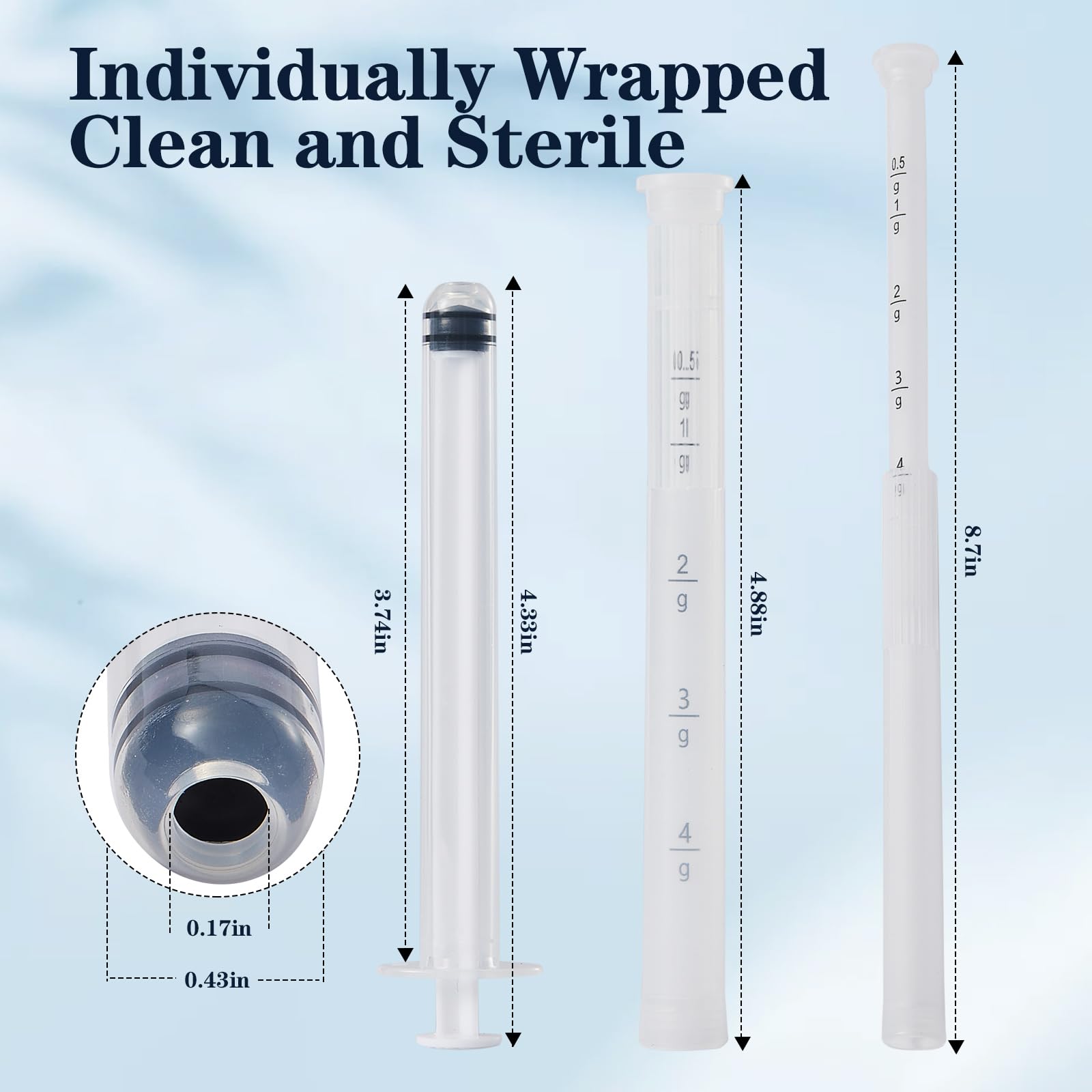 DMwespe 20 piece disposable vaginial applicator set for complete care