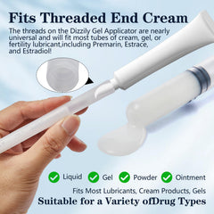 DMwespe rounded tip vaginial applicator for comfortable insertion and skin safety