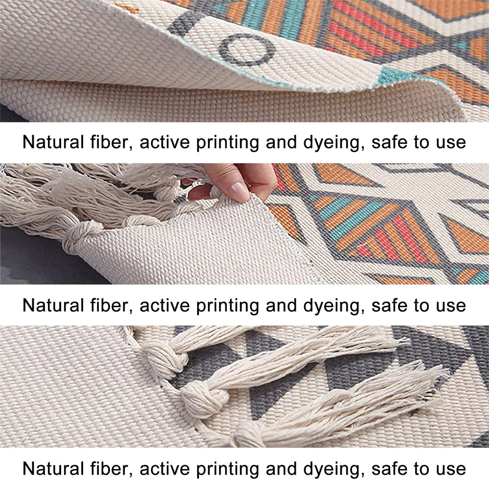 DNEWYNPABV indoor-outdoor boho rug versatile for patio or living areas