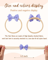 doboi 30 solid color bows add versatile daily color options for baby outfits.