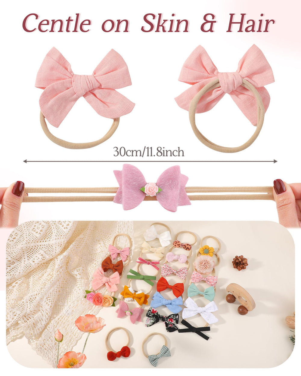 Doboi floral pattern headband adds cute charm to any outfit.