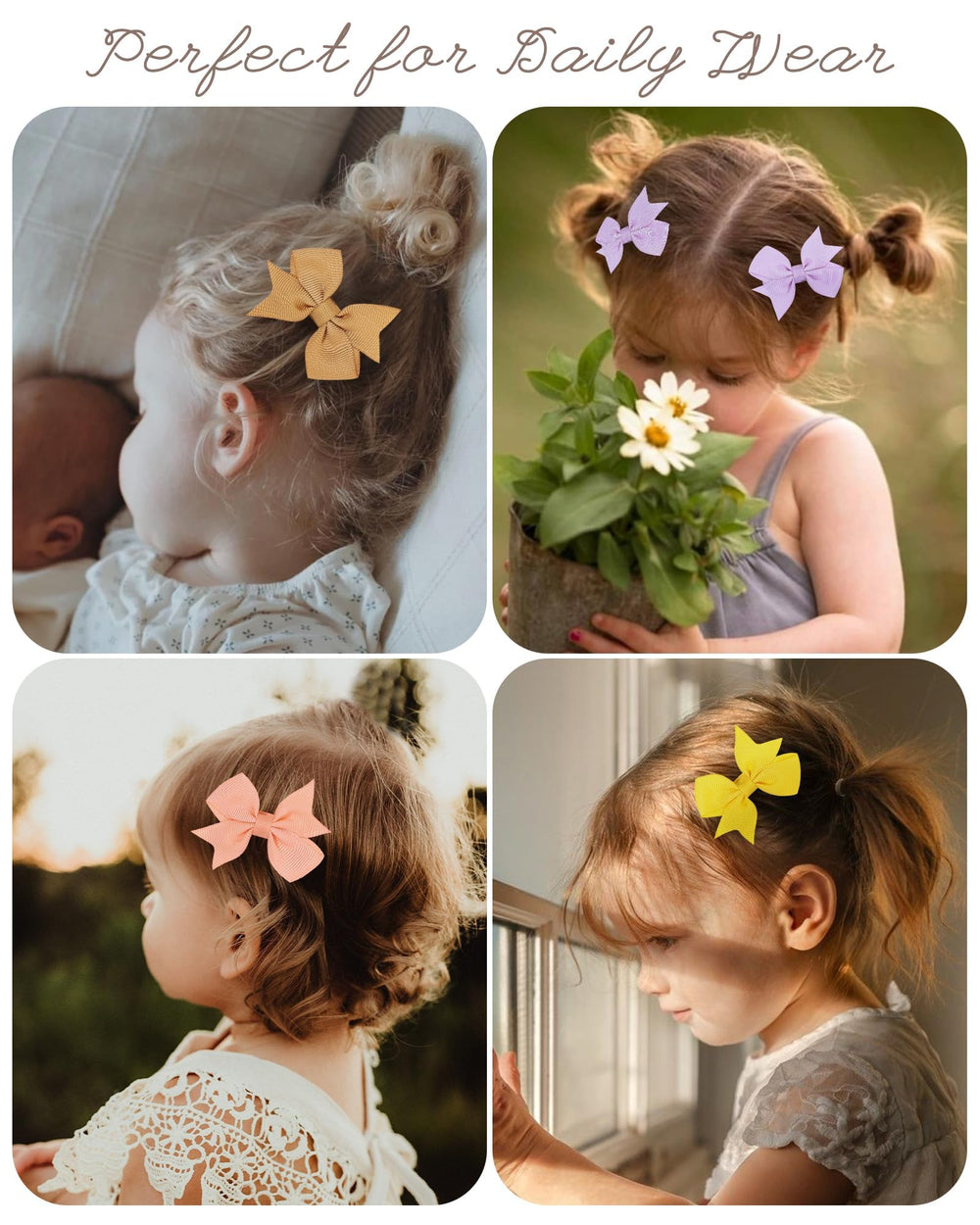 Doboi yellow clip adds bright detail to toddler hairstyles