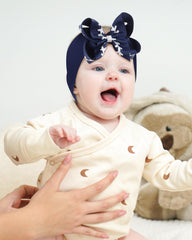 doboi stretchy nylon headband fits newborns to toddlers with comfortable stretch
