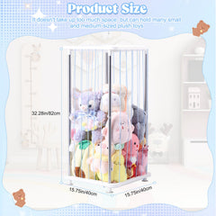 DOCEPERT space-saving corner stand keeps plush toys vertical and out of the way.