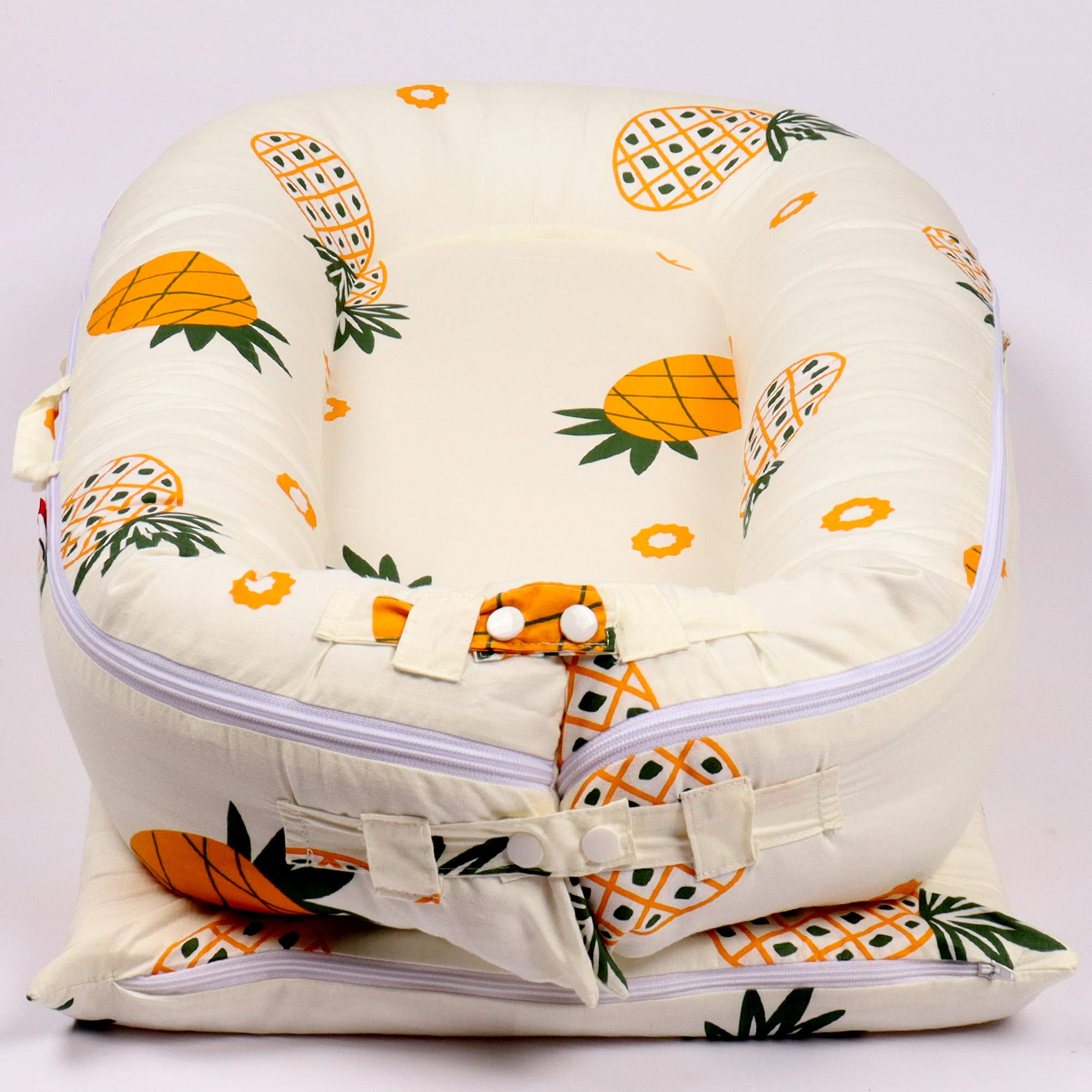 DockATot replacement cover with handles for easy transport at home or on the go.