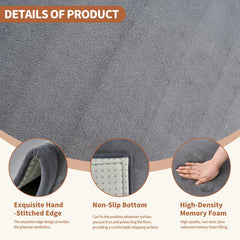 DoCred 50x50 inch baby play mat serves as versatile indoor rug.