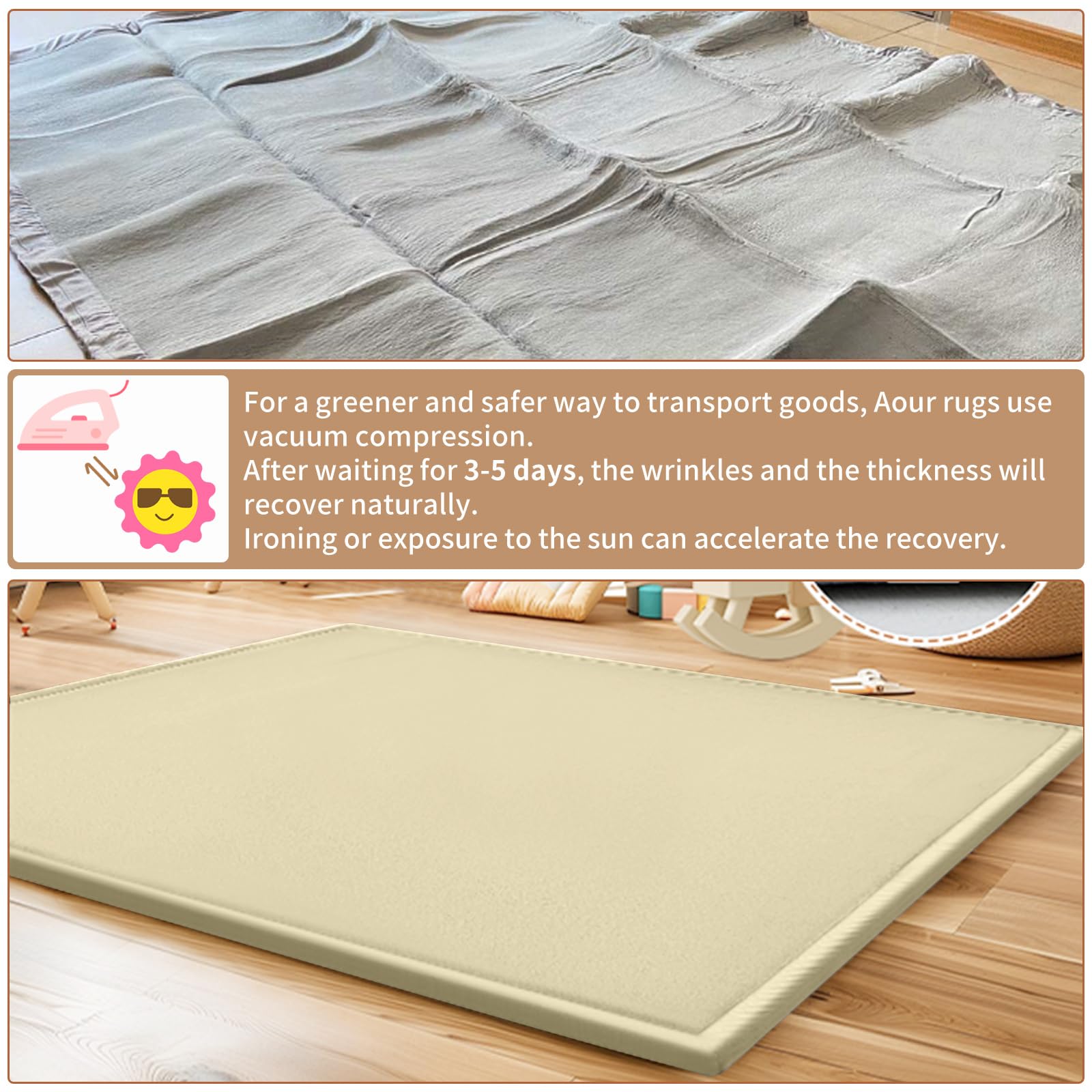 DoCred Baby Play Mat versatile nursery rug for playrooms and floor time.