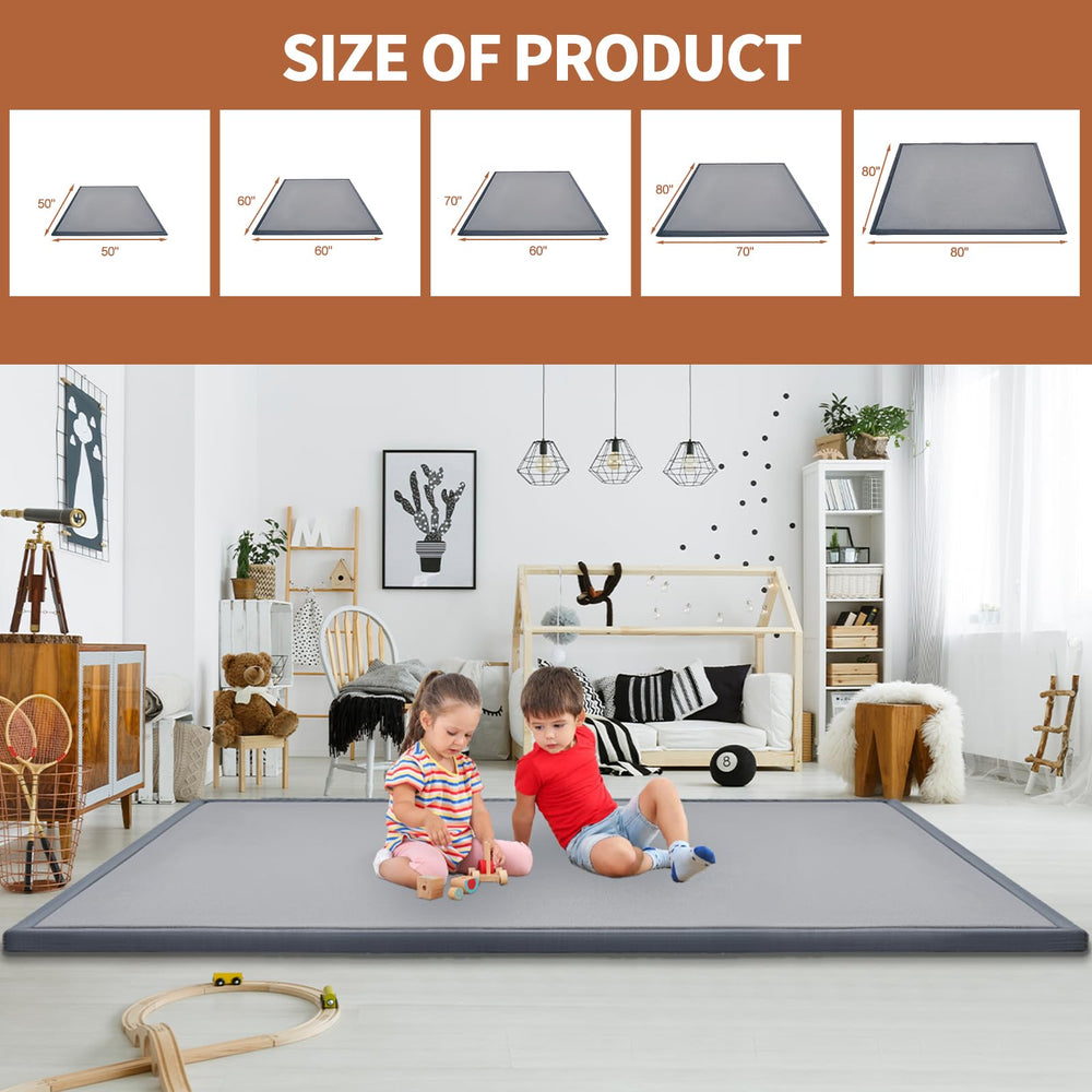 DoCred cushioned crawling mat protects little explorers during active play.