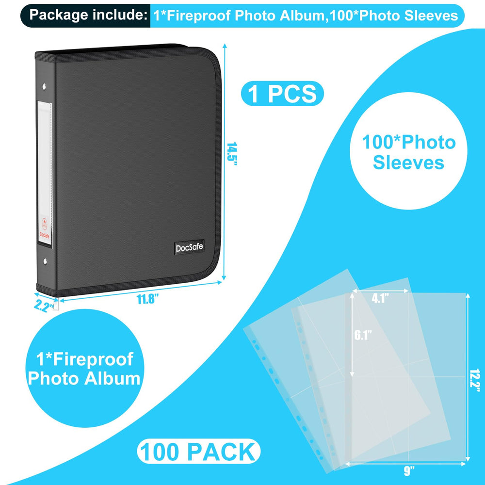 DocSafe PVC-free acid-free pages resist moisture and dust for longevity