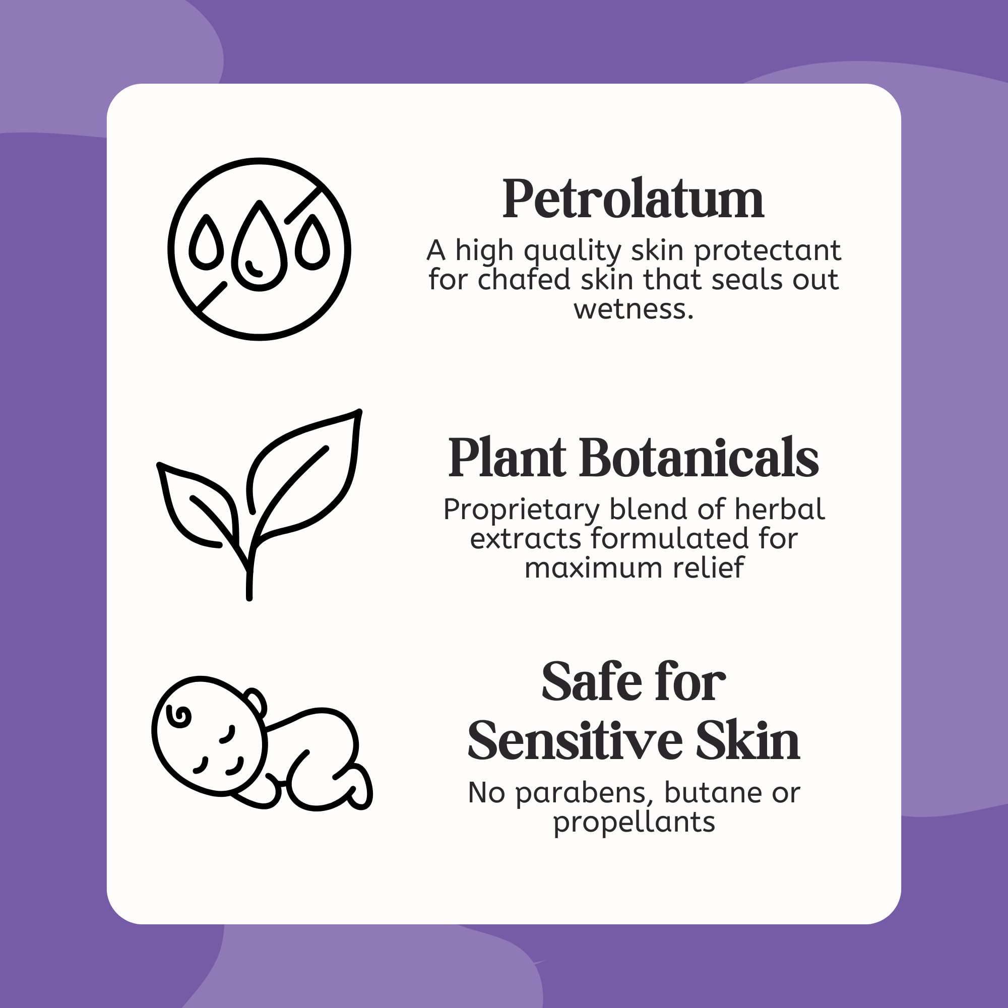 Doctor Butler's formula is paraben-free, dye-free, fragrance-free, and propellant-free.